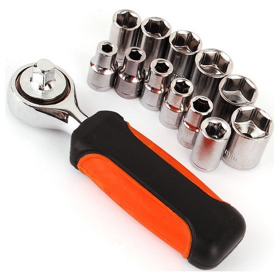 1/4인치 미니 라쳇렌치 복스알세트 SDY-94123 (13pcs)