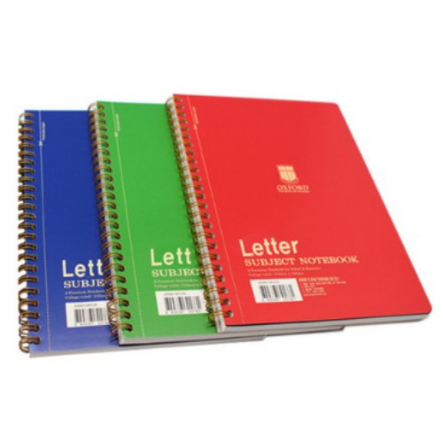 옥스포드 서브젝 절취스프링 좌철 Letter (6개)_이미지