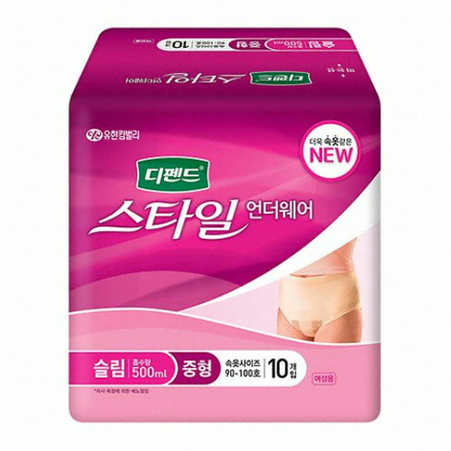 디펜드 스타일 언더웨어 여성 슬림 중형 10개 (4팩(40개))_이미지