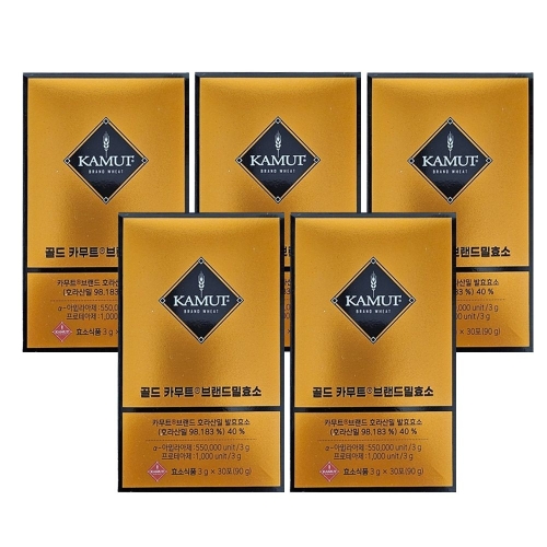 코스팜 그레인온 골드 카무트 브랜드밀 효소 3g 30포 (5개)