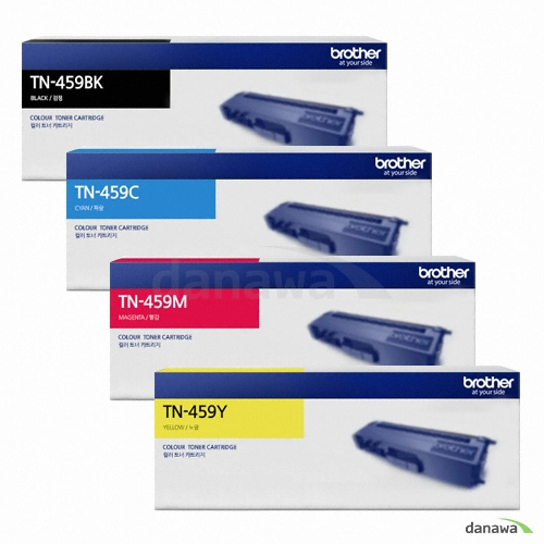 Brother 정품 TN-459BK, TN-459C, TN-459M, TN-459Y 4색 세트