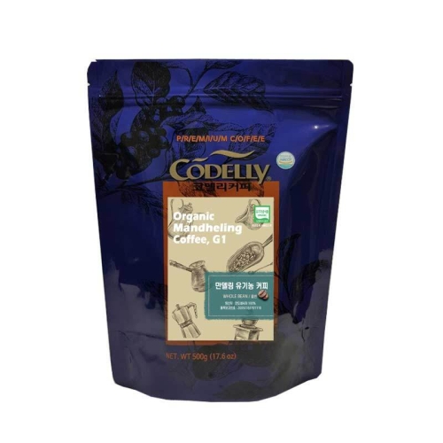 만델링 유기농 G1 원두커피 500g 홀빈 or 분쇄