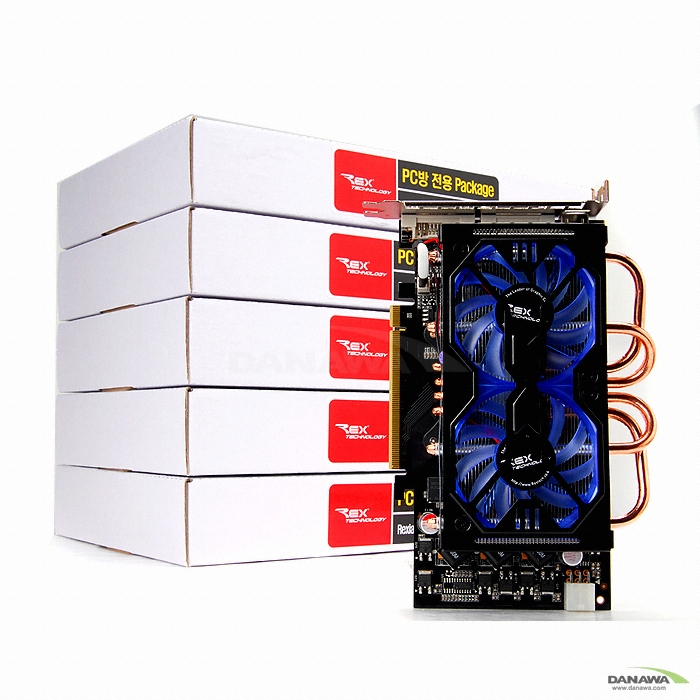 지포스 9600GT Rexian 듀얼 블랙타이푼 512MB 5팩 (PC방)