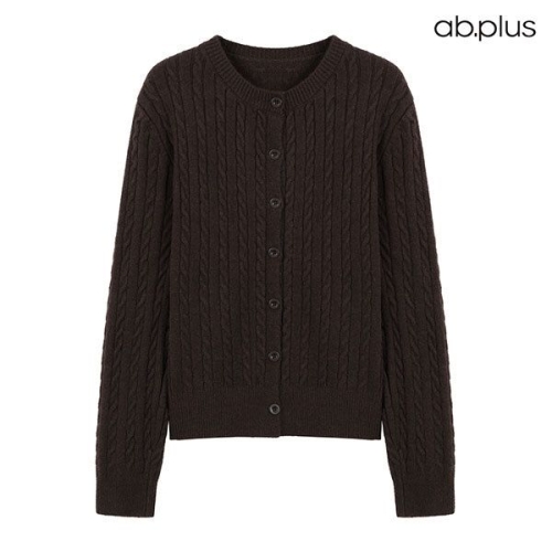 Ab.plus 라운드넥 꽈배기 니트 니트티 스웨터 티셔츠 상의 가디건 카디건 엘에스에이1MY40A 451506_이미지