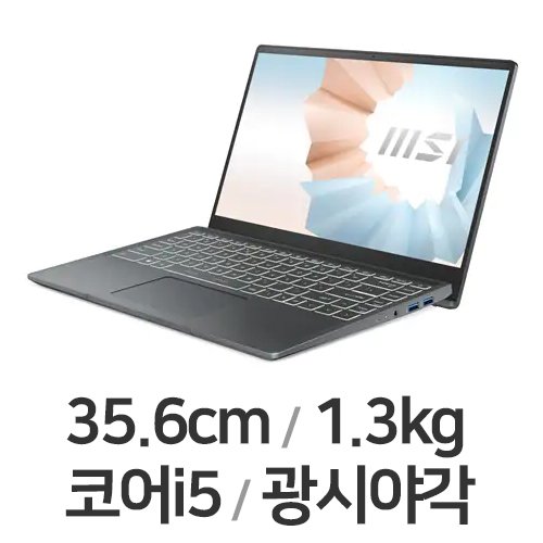 MSI 모던시리즈 모던14 B11M-i5 카본 그레이 (SSD 512GB)