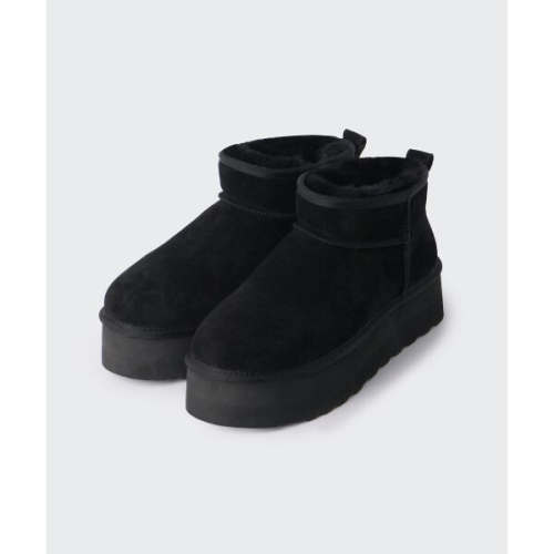 무신사 무신사 스탠다드 스탠다드 윈터 퍼그 플랫폼 숏 부츠 블랙 1664272