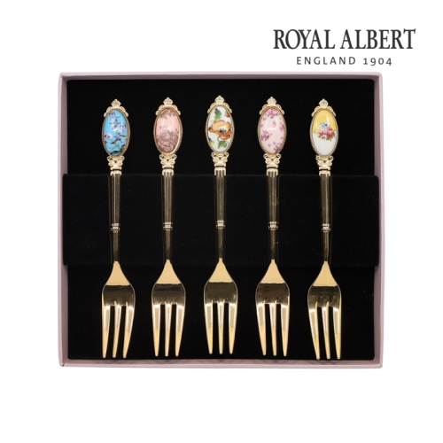 로얄알버트 100주년 디저트 포크-후기 5P 세트이미지입니다. 누르면 해당 게시물로 새창이동합니다.