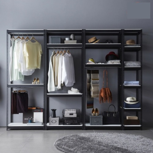 드레스룸 시스템 철제 행거봉1개 3단 행거 800x400