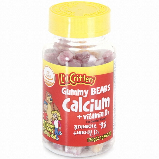 릴크리터스 꾸미베어스 칼슘+비타민D3 60꾸미 (1개)_이미지