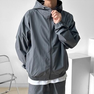 리빌모아 남자 루즈핏 바람막이 심플 후드 집업 자켓 SD-JKS-SSD23