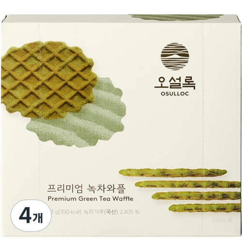 아모레퍼시픽 오설록 녹차와플 프리미엄 와플 4개입 4팩_이미지