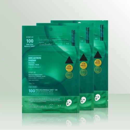 브이티코스메틱 프로 시카 리들샷 100 2스텝 하이드로겔 마스크 (3매)_이미지