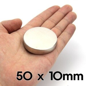네오디움 원형 <b>자석</b> 지름50mm 두께10mm