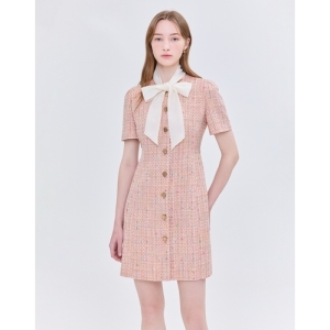 코랄 글리터장식 레이온혼방 트위드원피스 WJDR5B200C2