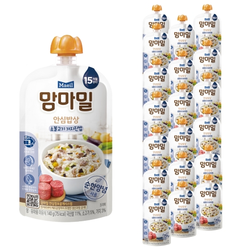 매일유업 맘마밀 안심밥상 소불고기 가지진밥 140g이미지입니다. 누르면 해당 게시물로 새창이동합니다.