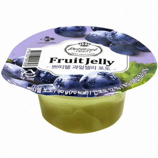 CJ제일제당 쁘띠첼 과일젤리 포도 90g (1개)_이미지