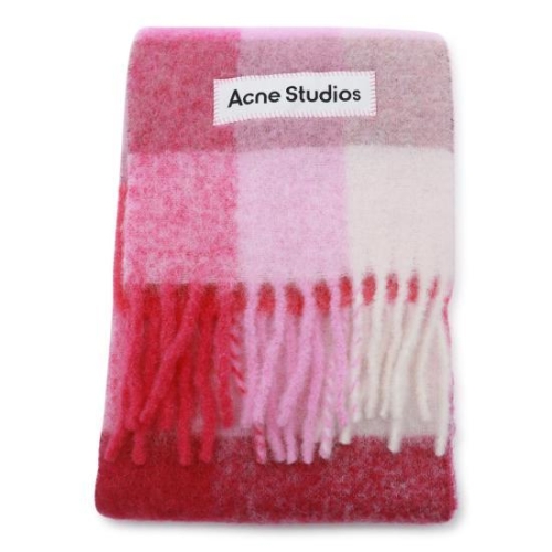 아크네스튜디오 로고 패치 모헤어 머플러 CA0084 (DQE, 핑크)