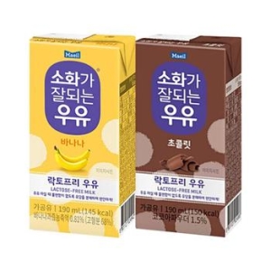 매일 소화가 잘되는 우유 바나나맛+초코맛 190ml 48팩_이미지