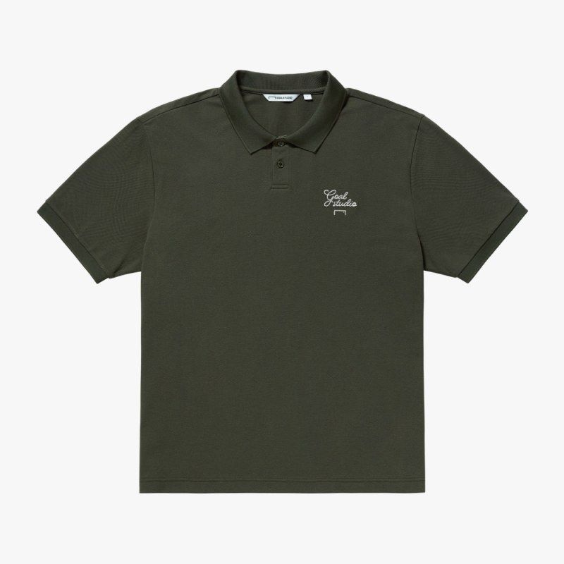 골스튜디오 SCRIPT PIQUE POLO SHIRT-NAVY 전체 색상 G5MPS101 935323