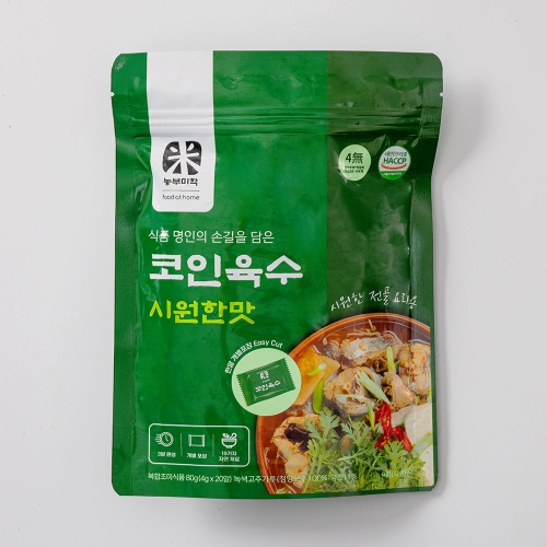원스팜 농부미학 코인 육수 시원한맛 80g(4gx20입)