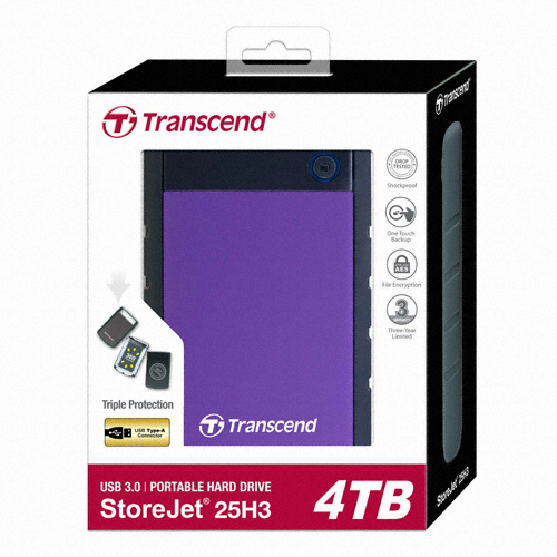 트랜센드 StoreJet 25H3 USB 3.0 (4TB)_이미지