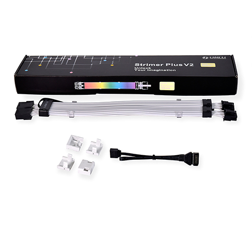 리안리 STRIMER PLUS V2 RGB 8핀 케이블 (PW8-PV2, 0.3m)_이미지