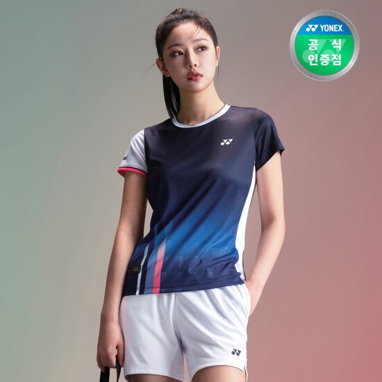 요넥스 배드민턴 반팔 티셔츠 여성용 게임웨어 241TS028F_이미지