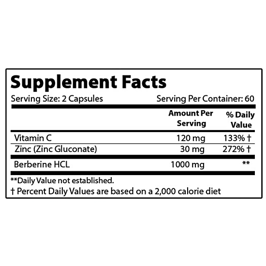 베스트네츄럴스 베르베린 플러스 1000mg 120캡슐 (1개)_이미지