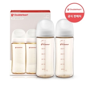 더블하트 모유실감 3세대 PPSU 제뉴인화이트 330ml (노꼭지) (2개)_이미지