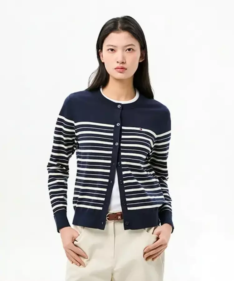 코튼 저지 크루넥 가디건 T22G0KCD001WT20A6 T22G020A6