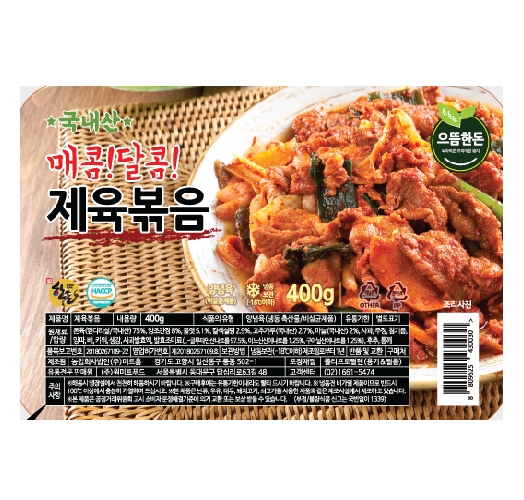 으뜸한돈 국내산 매콤달콤 제육볶음 400g (1개)_이미지