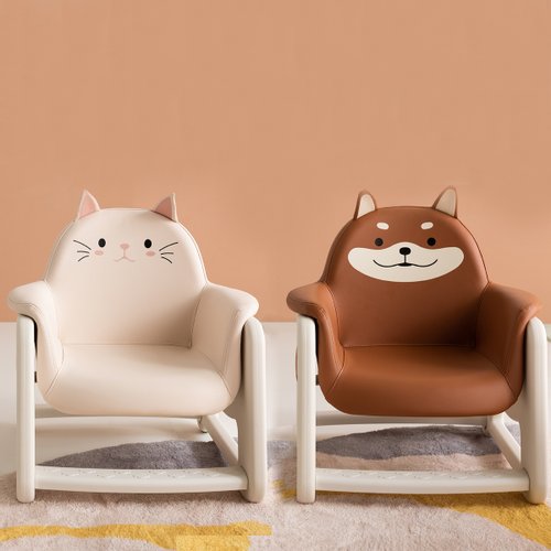 리바트 뚜뚜 높이조절 시바 냥이 아이 의자_이미지