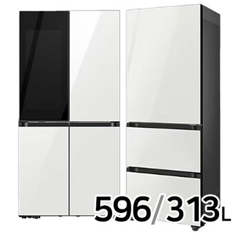 삼성전자 비스포크 키친핏 글램 RF60DB9342 + <b>RQ33DB74C1AP</b> (화이트)