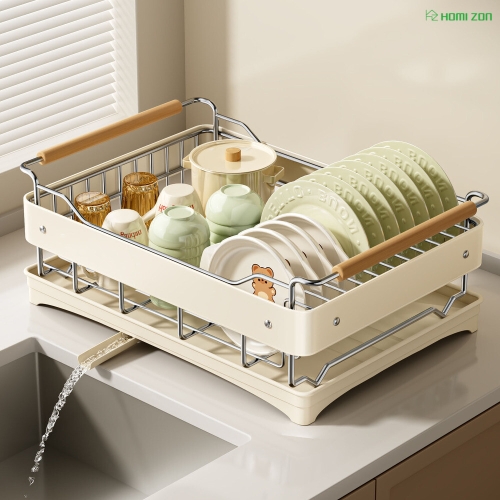 호미존 304 스텐 다용도 그릇 건조대 (1단)_이미지