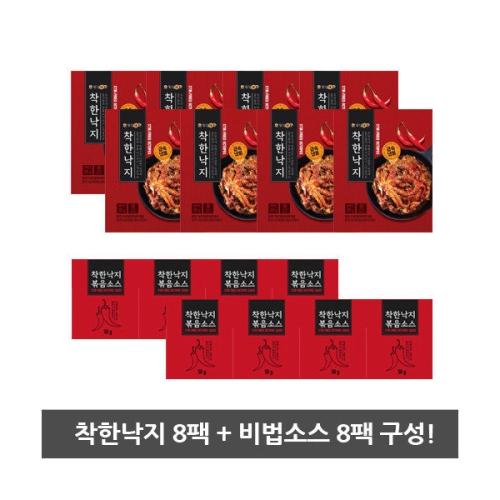 엠엔엠씨 착한낙지 세트(낙지 135g + 양념50g) (8개)