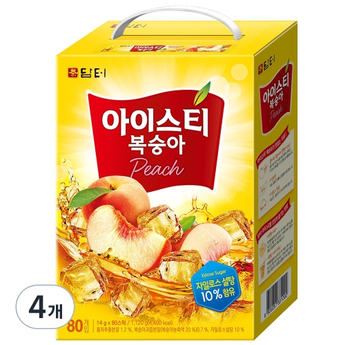 담터 아이스티 복숭아 14g 80개입 (4개)_이미지