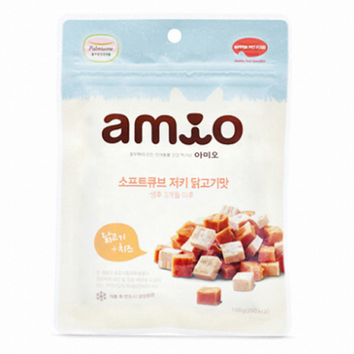 풀무원건강생활 아미오 소프트큐브 져키 닭고기맛 100g (1개)