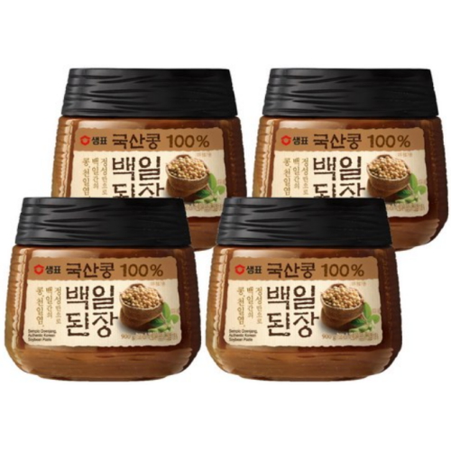 샘표 국산콩 100% 백일된장 900g (4개)_이미지