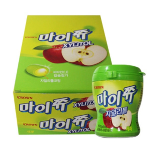 크라운제과 마이쮸 자일리톨 사과 110g (24개)