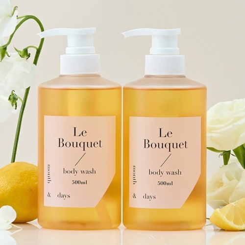 먼스앤데이즈 퍼퓸케어 바디워시 르 부케 500ml (2개)_이미지