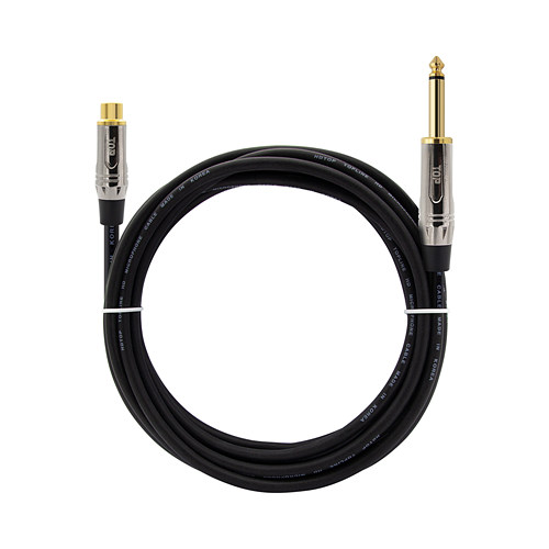 탑라인에이치디 HDTOP RCA to 5.5mm 모노 메탈블랙 케이블 (20m, HT-TP3041)_이미지