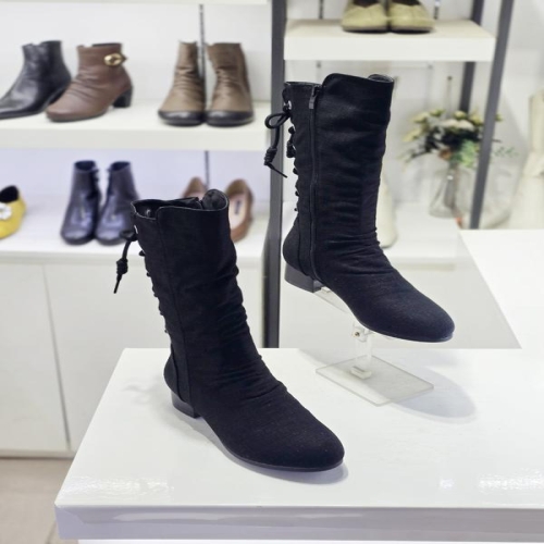 세레스 세이브존03 여성 여름 패션 셔링 논슬립 미들 하프 마 부츠 3cm AQKRP22A-5_이미지