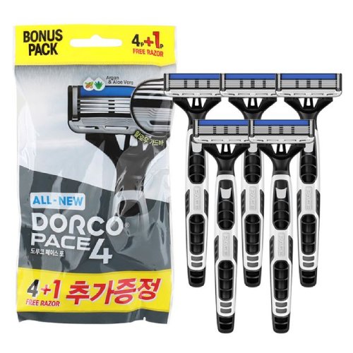 도루코 ALL NEW 페이스4 일회용 면도기 FRC-100 (5개)