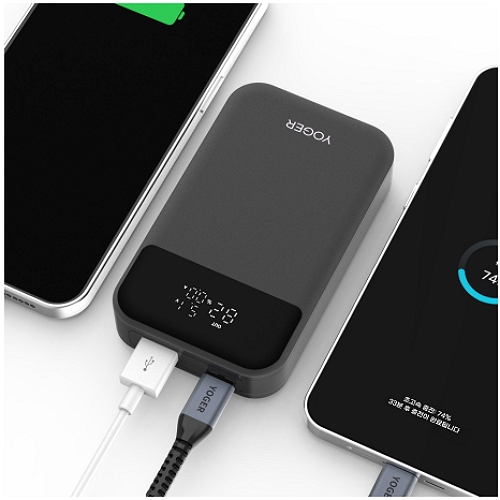 원바이원인터내셔널 요거 PD PPS LCD 디스플레이 보조배터리 10000mAh