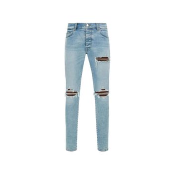 리 ripped 디자인 청바지 153365352