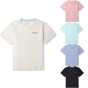 키즈 에센셜 폴리진 반팔 티셔츠 B1 1BKTSMV917 BK CM LP MI AP