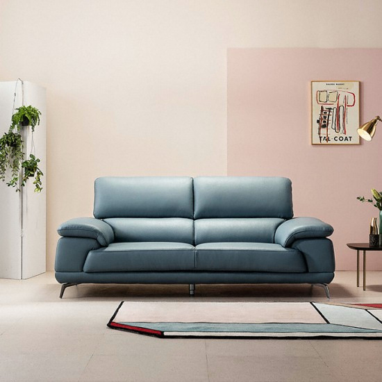 자코모 베니 천연가죽 소파 3인용 (스툴별도)_이미지