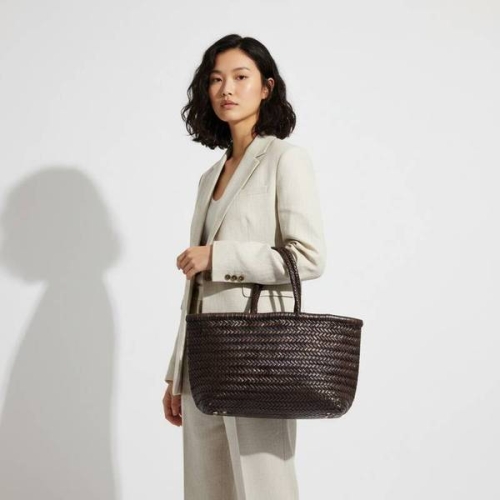  드래곤 디퓨전 FW24 여성 트리플 점프 토트백 8810 DARK BROWN 1505489
