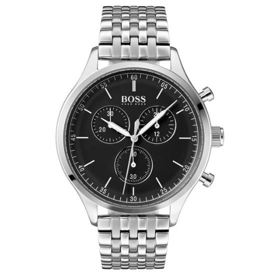 보스 1513652  Hugo Boss Mens Companion 44mm Steel Brac_이미지