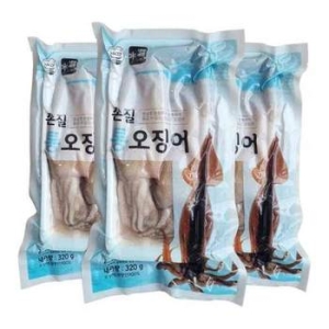 손질할 필요 없는 생물 320g 손질통오징어 10팩20ea